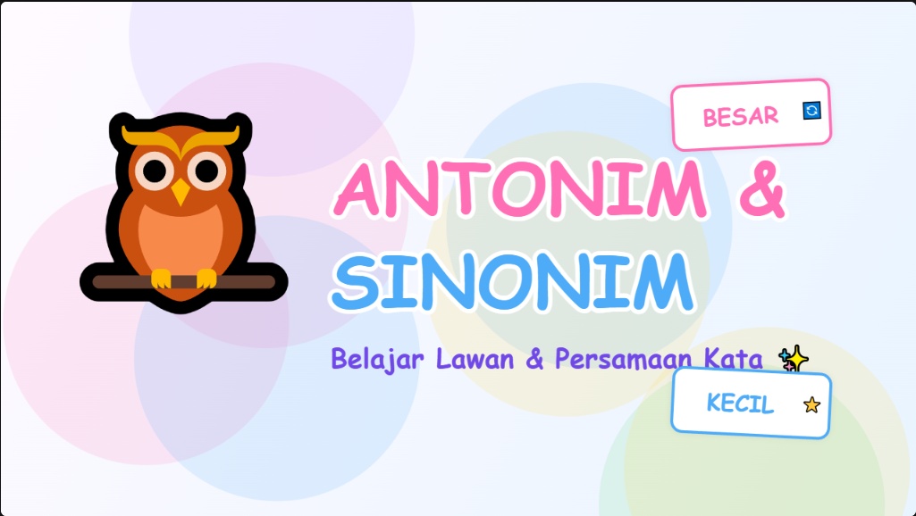Antonim - Sinonim
